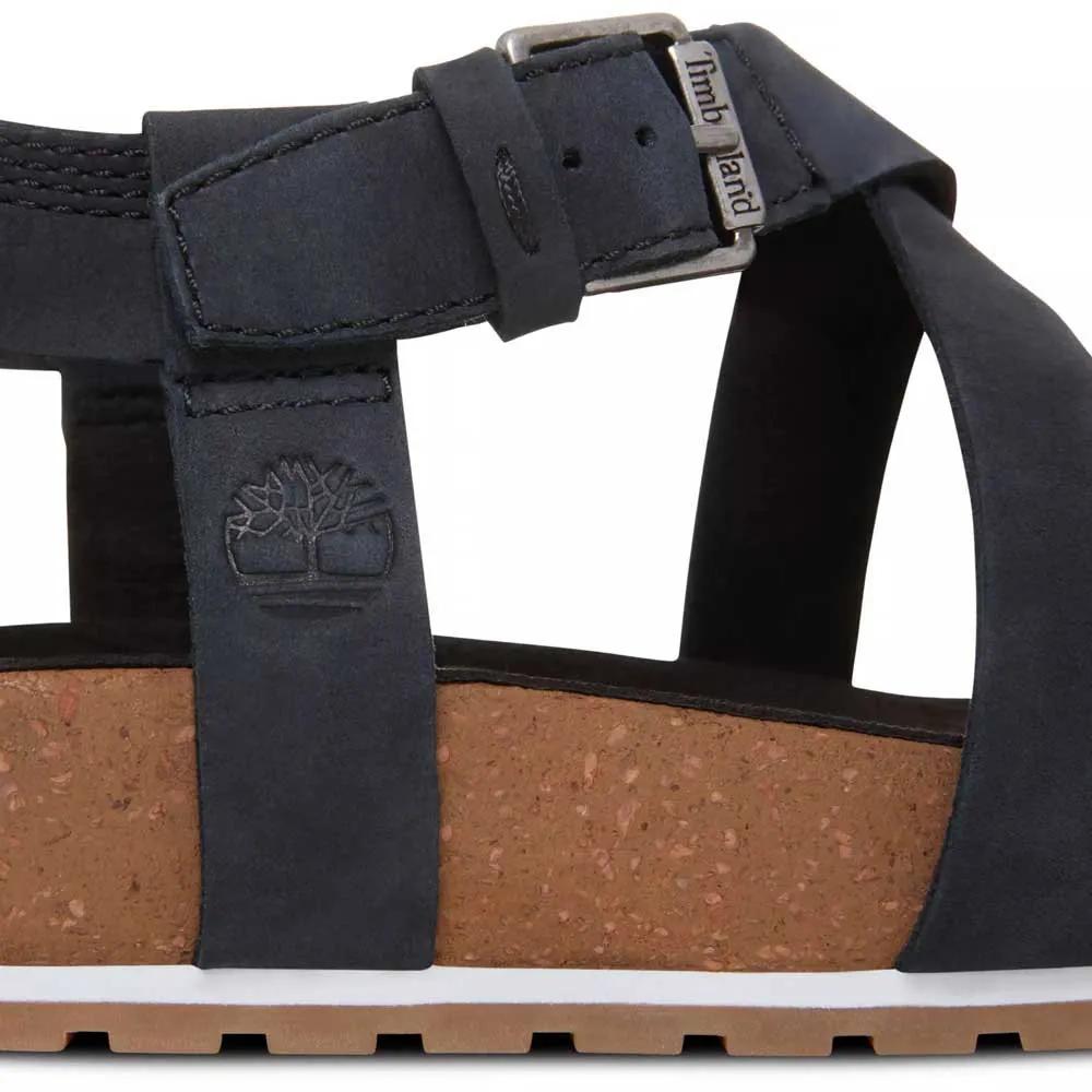Timberland Malibu Waves Ankle Sandals Nubuck Leather Black