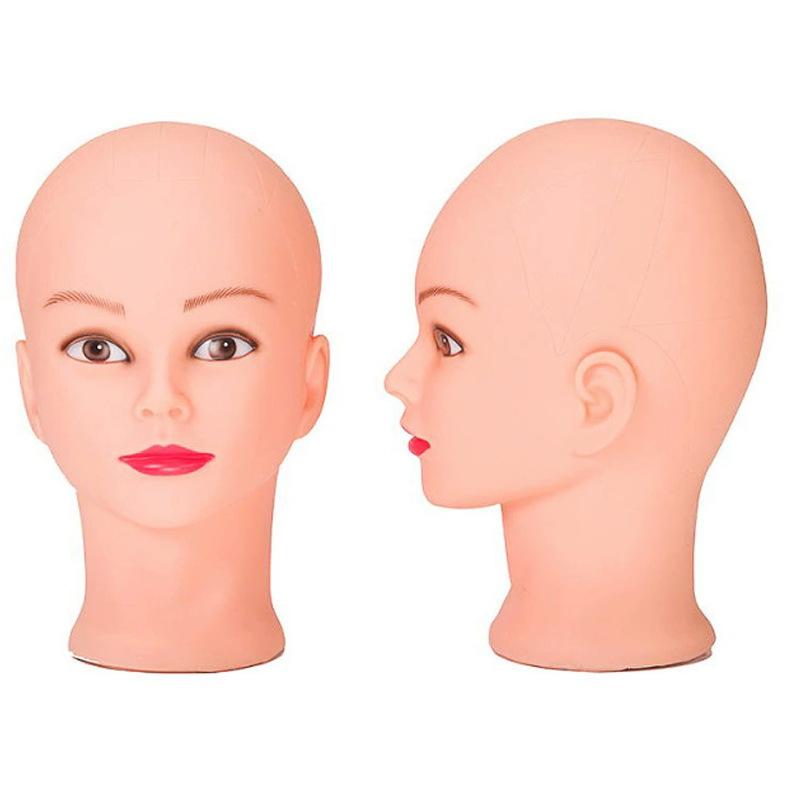 Professioneller Schminkpuppenkopf Glatzkopf Schaufensterpuppenmodell Zum Herstellen von Perücken Styling-Kappen Friseurhut Kopfbedeckung Ausstellungsständer