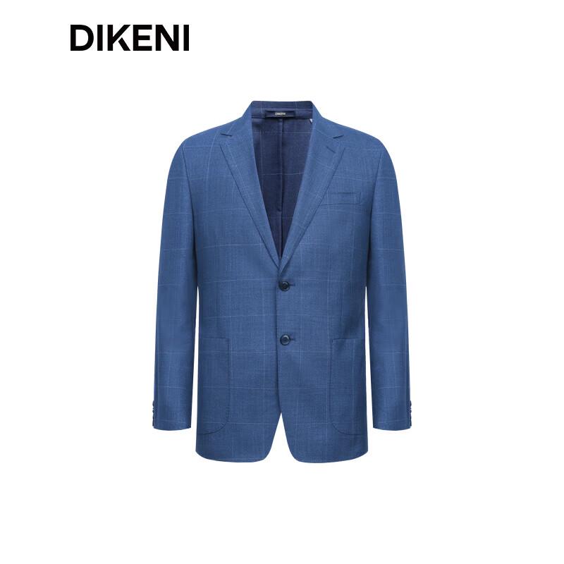 Мужской деловой пиджак DIKENI из качественной шерстяной смеси в клетку 2XL (54)