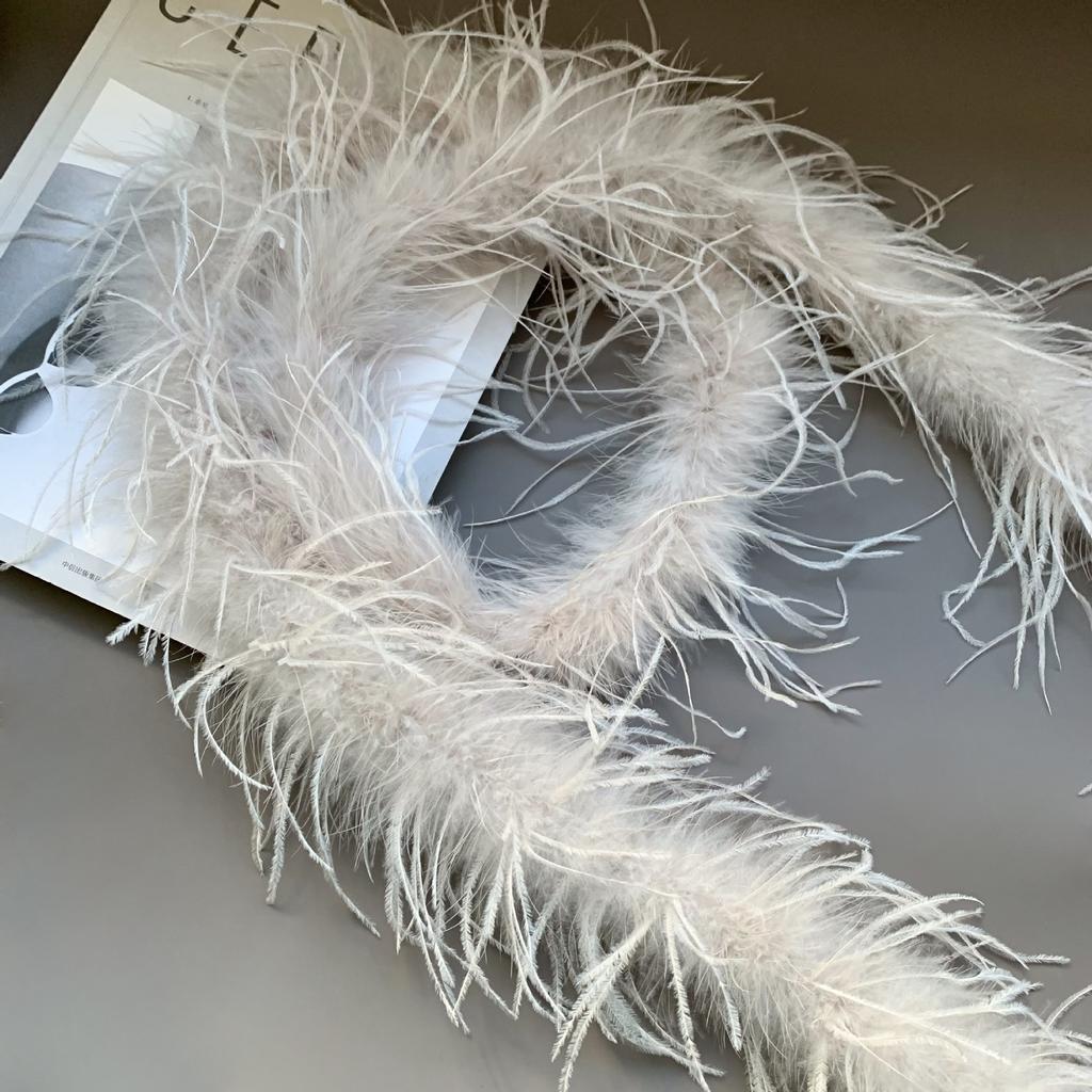 Colored Feather Strips, Ostrich Hair, Top Strips, Dance Costumes DIY Decorative Materials, Clothing Accessories