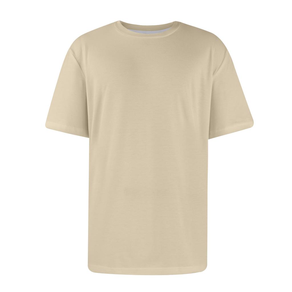 Men's Casual Fashion Comfort Solid Color Round Neck Pullover Sweatshirt Tops