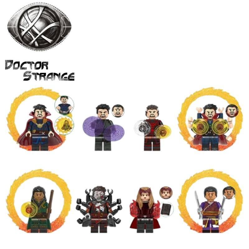 8pcs Doctor Strange Action Figure Model Assembling Toy Building Blocks