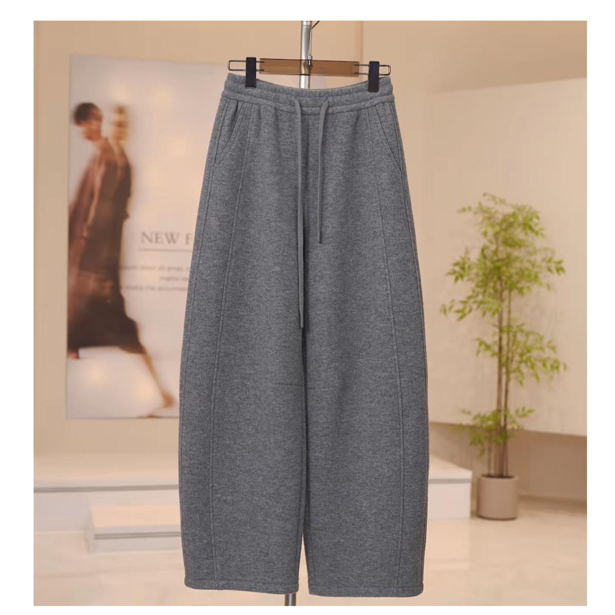Comfortable Slimming Straight Leg Alpaca Wool Pants 28 (52-57 kg)