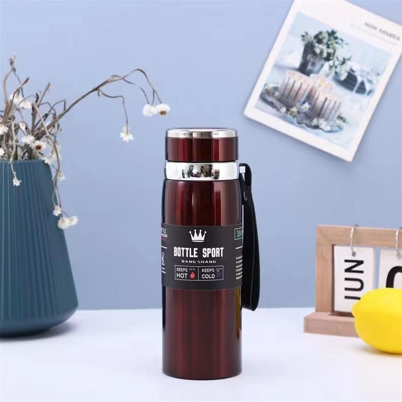 1L Thermoswasserflasche Hält Kaltes und Warmes Wasser Thermosflasche für Wasser Tee Kaffee Isolierflaschen Edelstahl Thermosflasche