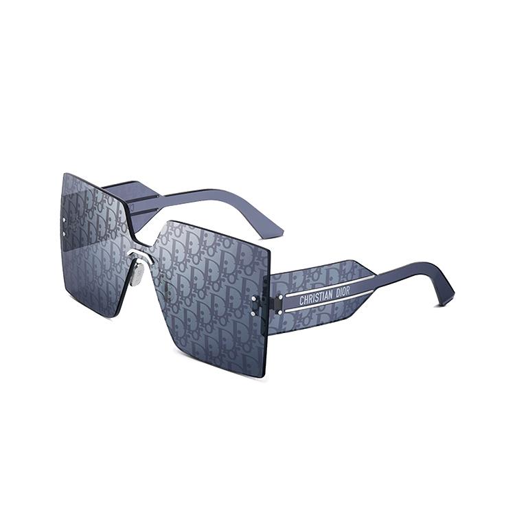 

Dior D-Club Square Sunglasses With Side Lettering Unisex sunglasses Blue DIORCLUB-M5U Basic Packaging-Eyeglass Case+Box,F,Blue