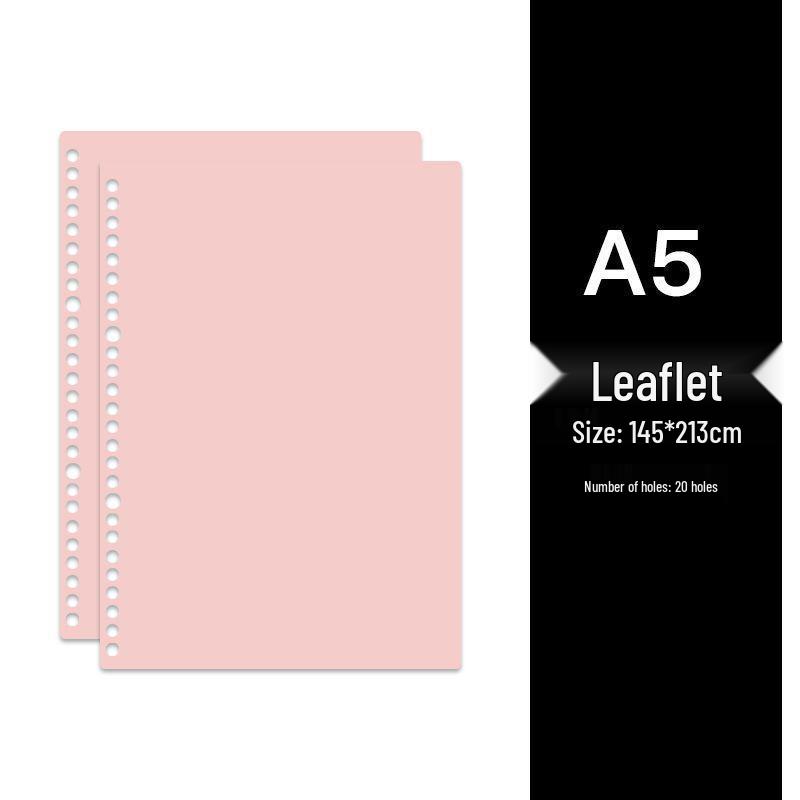 Colored Loose-Leaf Binding Sleeves - A4/B5/A5, 20/26/30 Holes, PP Material