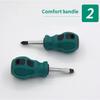 Professional Shank Combination Rubber Hardware Hand Tools Slotted Mini Precision Screwdriver Screw Driver Repair