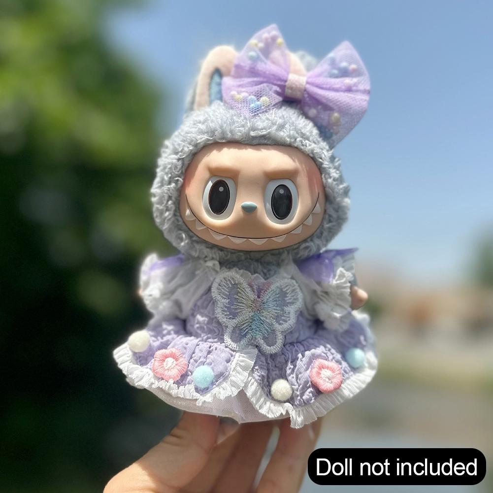 

Для 17см куклы Лабубу Платье Одежда Модная одежда Толстовки Одежда для кукол Толстовки Аксессуары для кукол Милое украшение Маленькая одежда 01#