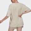 adidas Originals Loose T-Shirt Sports Round Neck Short Sleeve Women Tops Off-White GM5380