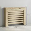 95.5H X 111Wcm Radiator Cover, with Drawer - Oak