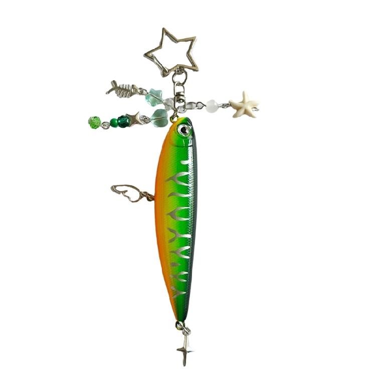

Fish Hanging Charm Multifuntional Fashion Ornament Party Key Jewelry Plastic Texture Great for Friend and Fashion Lover зелёный
