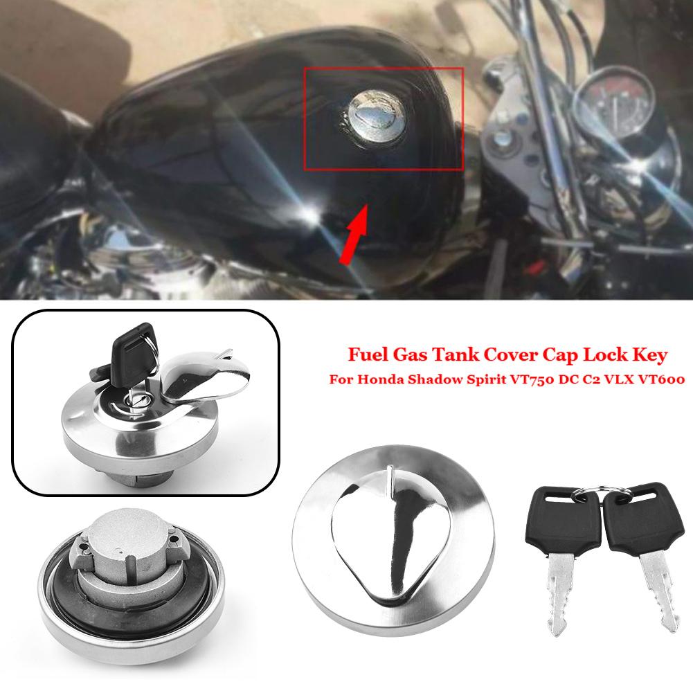 Aluminum Fuel Lock Key Gas Cap Tank Cover For Honda ShadowVT750 DC C2 VLX VT600 Sale Practical Useful Durable Hot