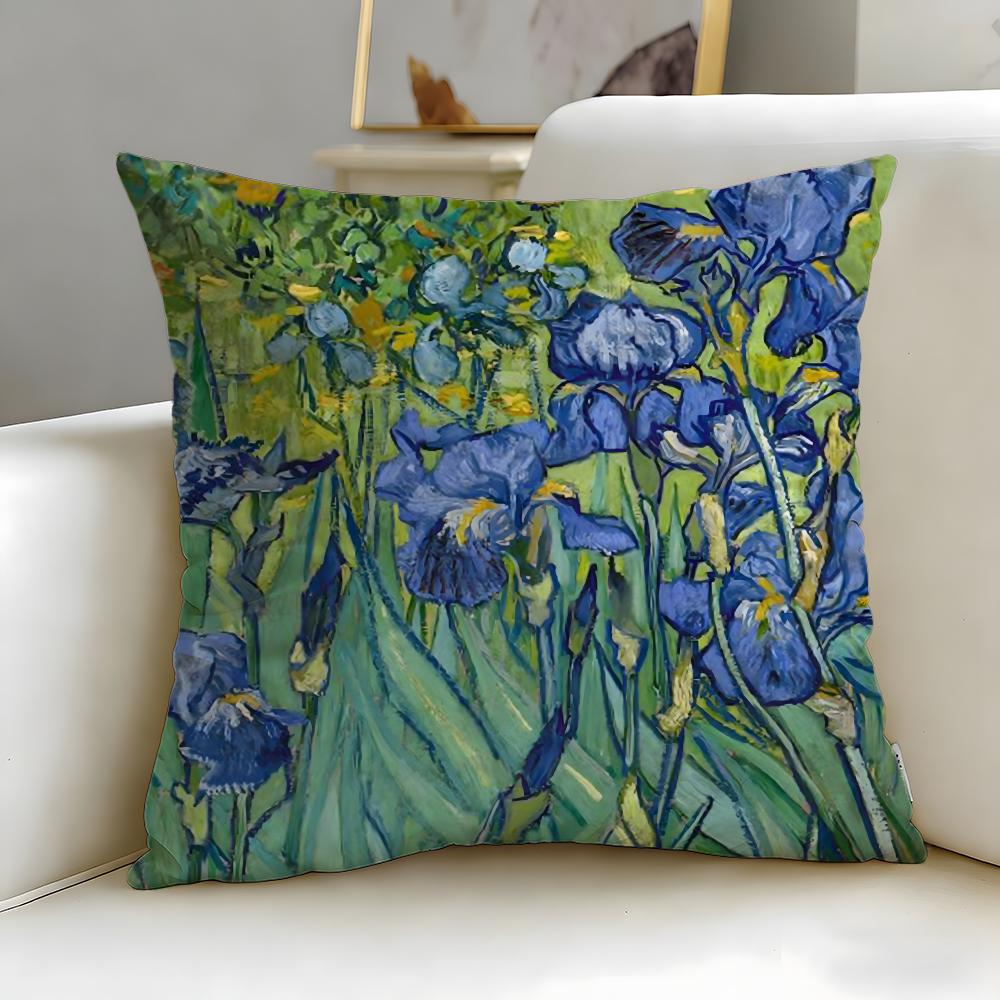 Classic Painter Van Gogh Cushion Cover Soft & Easy-Wash Pillow Case – Versatile for Couch, Bed, Travel and Office