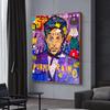 Purple Rain Prince Pop Graffiti Kunst Leinwand Malerei Poster und Drucke Abstrakte Straße Wand Kunst Bild Home Dekoration Cuadros