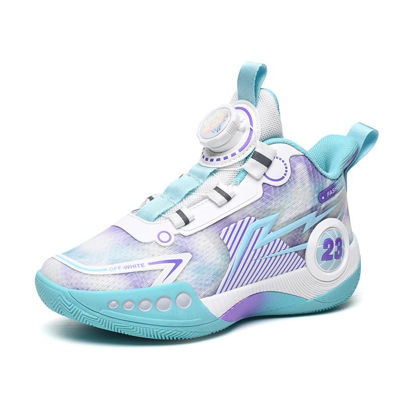 Children's basketball shoes boys' shoes spring and summer 2025 new teen boys sports shoes running middle and older children's shoes 2025