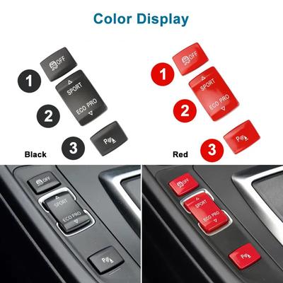 Interior Console Sport ECO Pro Switch Button ESP AntiSlip Radar Sensor For BMW F20 F21 F22 F23 F30 F34 F35 F32 F33 F36 Black Red