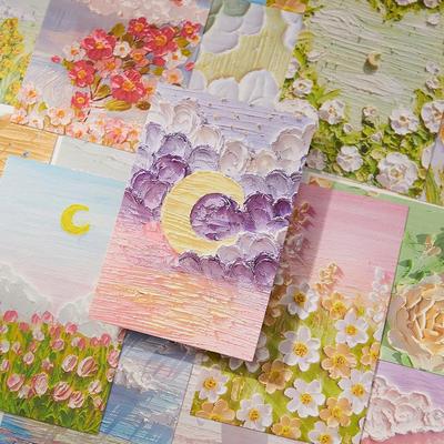 Four Seasons Whisper Series: 30-Piece Oil Painting Postcard Set