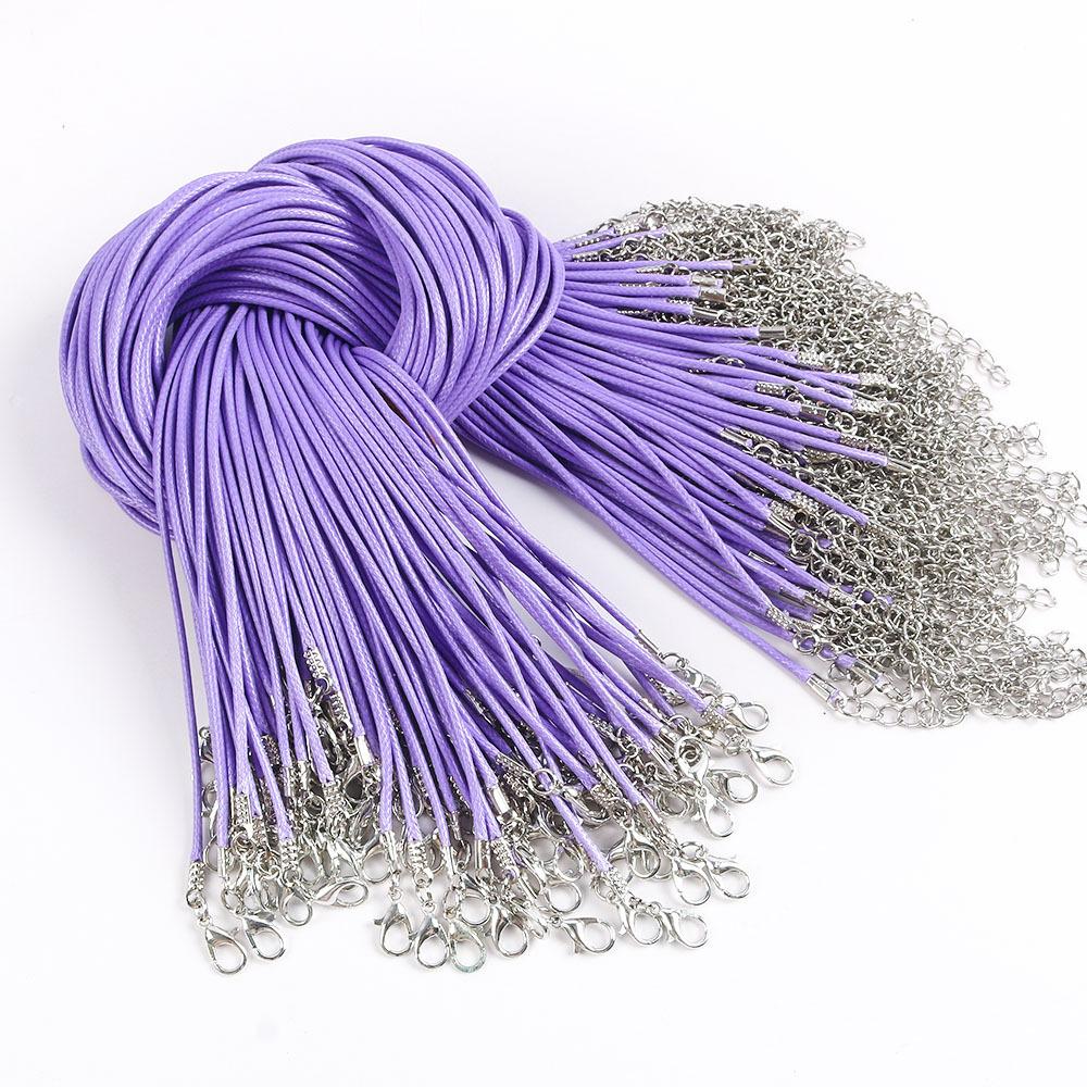 50Cm Wax Thread Necklace Rope Colored Wax Thread Rope Neck Chain Pendant Pendant Rope Braided Rope Pendant Rope