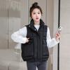 Down cotton vest women's autumn and winter new foreign versatile loose vest vest is popular this year
