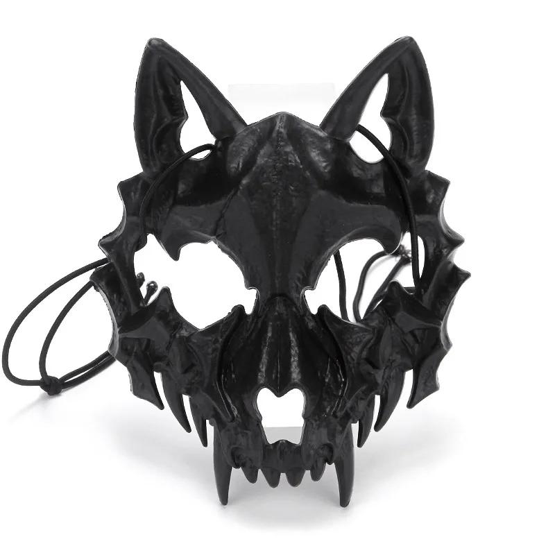 Halloween Schädel Party Maske Anime Drachen Gott Skelett Halbe Gesichtsmasken Knochen Schädel Tiere Maske Cosplay Tanz Prom Kostüm Requisiten