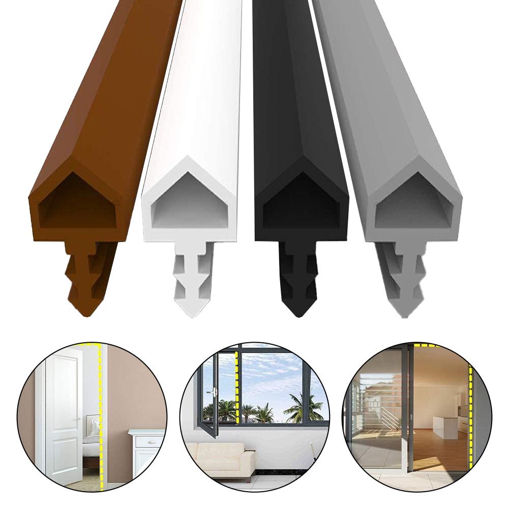 Door Seam Sealing Strip Rubber Sealing Tape Frame For Door Window 5/10mm Soundproof Windproof Anti-collision Sealing Strip
