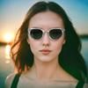 ZENOTTIC Polarized Sunglasses for Men and UV Handmade Acetate Frame Women, Round, Protection,