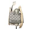 Used 11974 Gigi Empire Logo Large Tote 30S3G3GT3J 7924 Black 2-Way Shoulder Bag MK Jacquard Natural Unisex from Japan