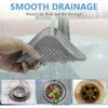 1pcs Kitchen Sink Silicone Floor Drain Pad, Anti-clogging Filter Patch, Bathroom Sewer Hair Suction Cup Odor-proof Filter Screen