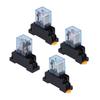 Coil Power Relays Indicator Light Terminal Socket Electromagnetic Relays Automatically Adjustable for Motors Industrial Relays