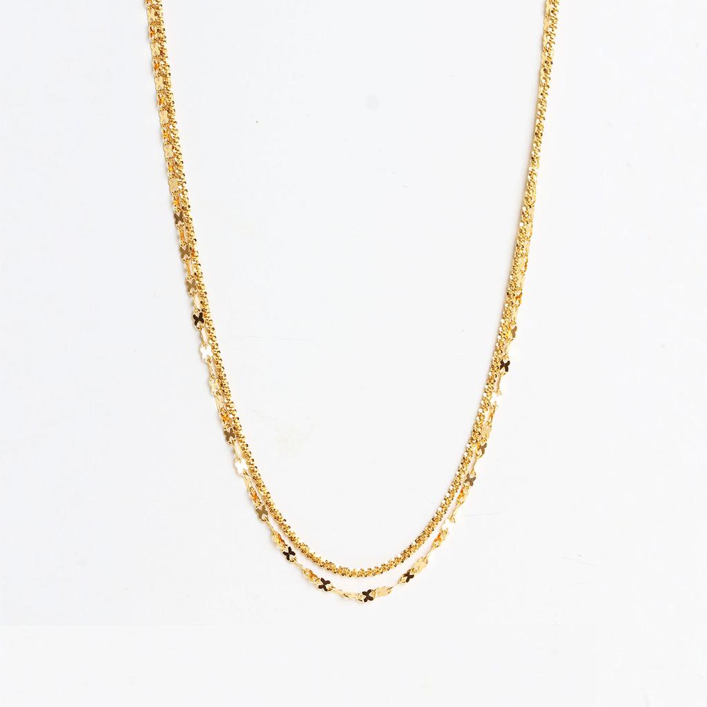 Mezmic Twinkle Double Chain Necklace