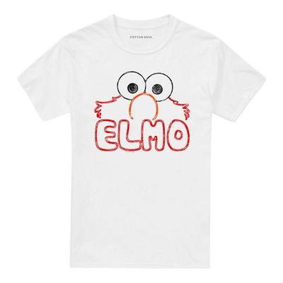 Sesame Street Unisex Adult Elmo Letters T-Shirt