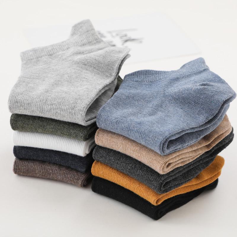 Chaussettes courtes et mi-hautes en coton pour hommes - Collection printemps/été/automne, déodorantes et absorbantes de la transpiration, design bas tendance