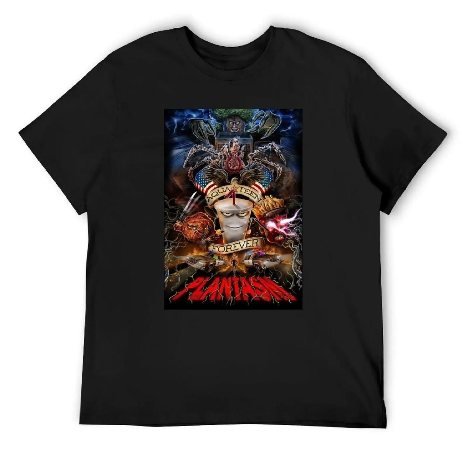 

Aqua Teen Forever Plantasm T-Shirt hippie clothes graphic t shirts street wear cotton graphic tees funny t shirts men XXXXXL чорний