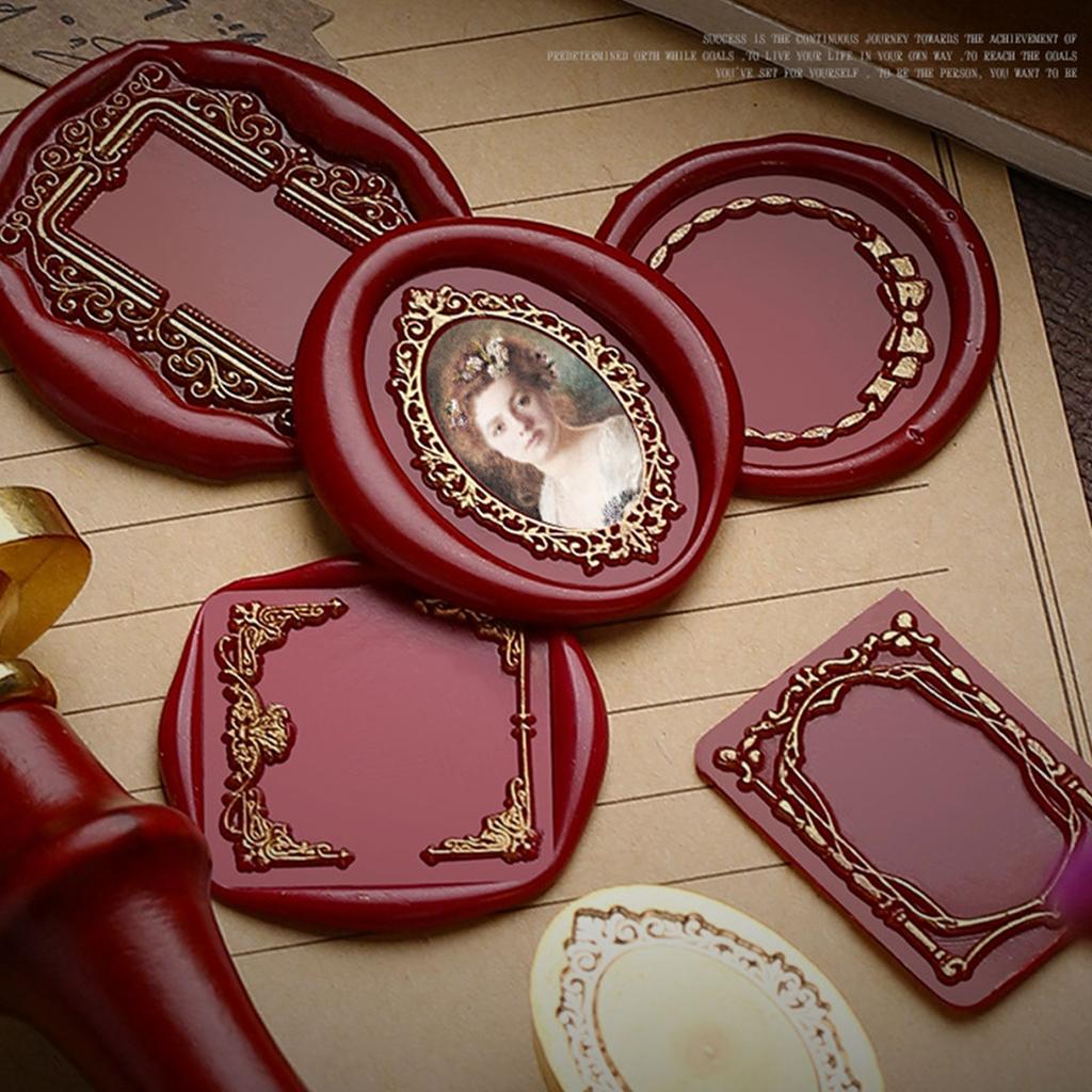 Wax Seal Stamp Head for Seal Envelope Invitation DIY Scrapbooking Round/Oval/Square Wax Seal Stamp Head Replacement