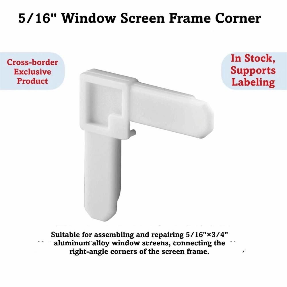 5/16 x 3/4 Inch Plastic Right Angle Corner Bracket Right Angle L-Shaped Corner Bracket Frame Joint
