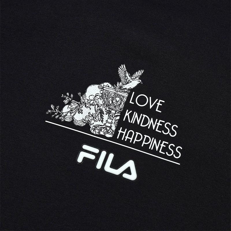 Fila Fashion Simple Knitted Pullover Sweatshirt Men Sweatshirt Black F11M518209FBK