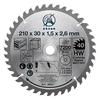 Lame De Scie Circulaire - KRAFTMANN - 3953 - Métal Dur - Ø 210 Mm - 40 Dents