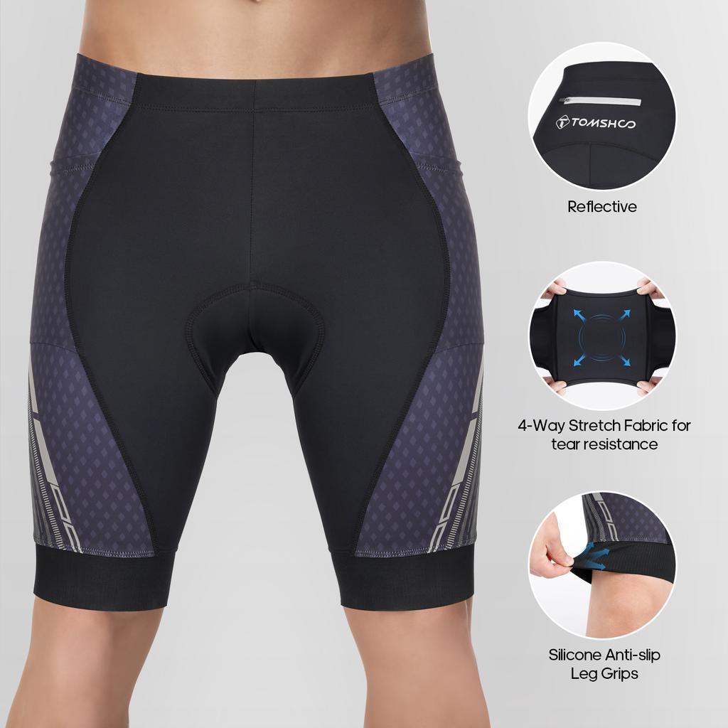 TOMSHOO Men"s Cycle Shorts