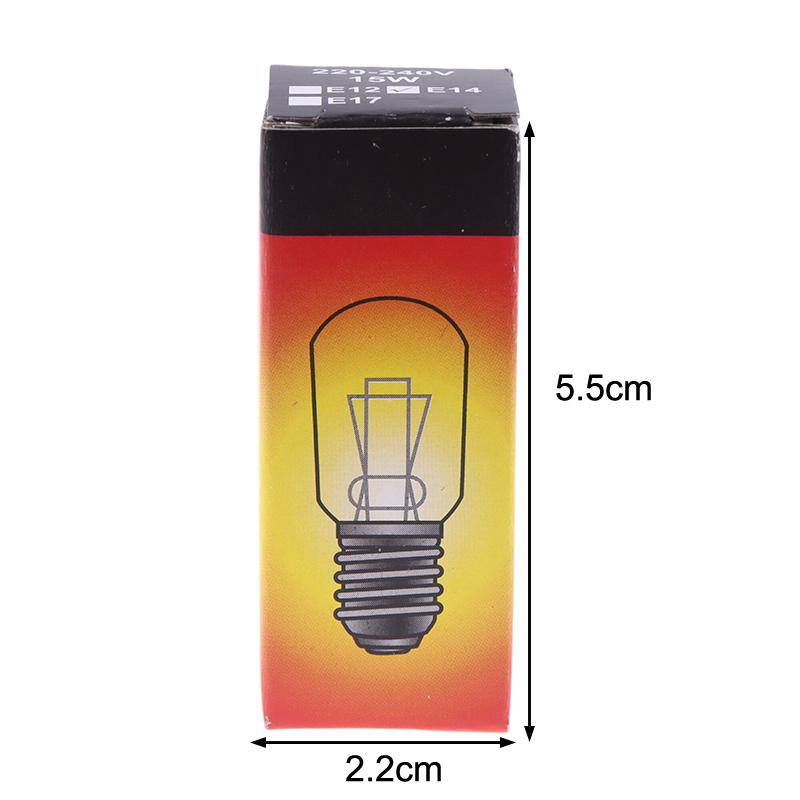 2 Pcs E14 15W High Temperature Resistant Refrigerator Bulb Microwave Oven Replacement Light Toaster/Steam Bulb Light