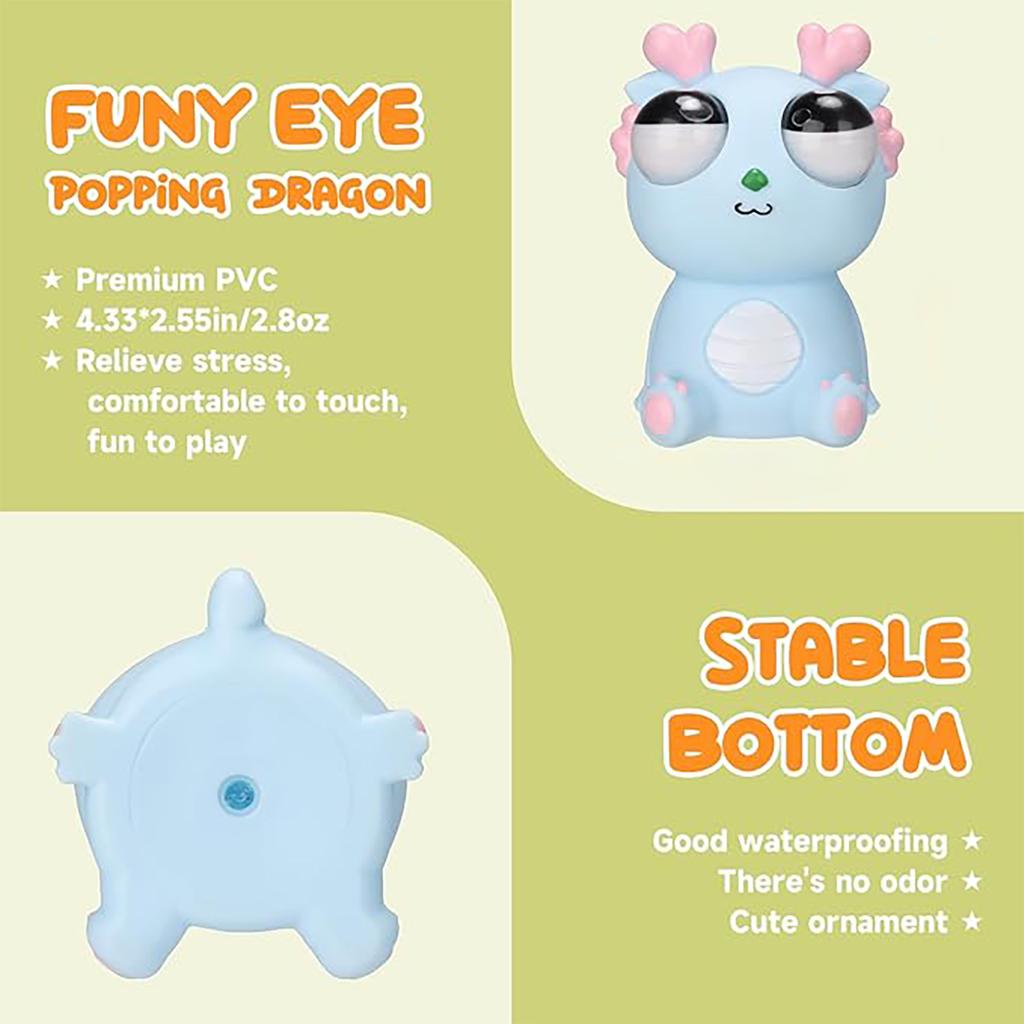 Creative Eye Blowing Dragon Pinch Music Toy Stress Relieving Toy Funny Release Stress Relieving Tool