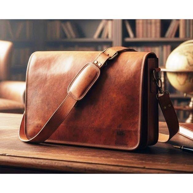 Τσάντα Δέρμα Γνήσιο Ώμου Πορτοφόλι Vintage Χειραποσκευή Καφέ Crossbody Γυναικεία Νέα