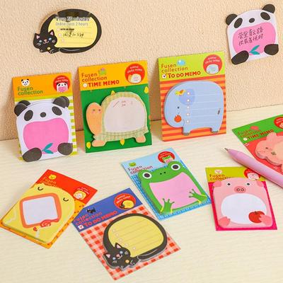 Korean Animal-Shaped Sticky Notes: Cute & Creative Memo Pads for Students
