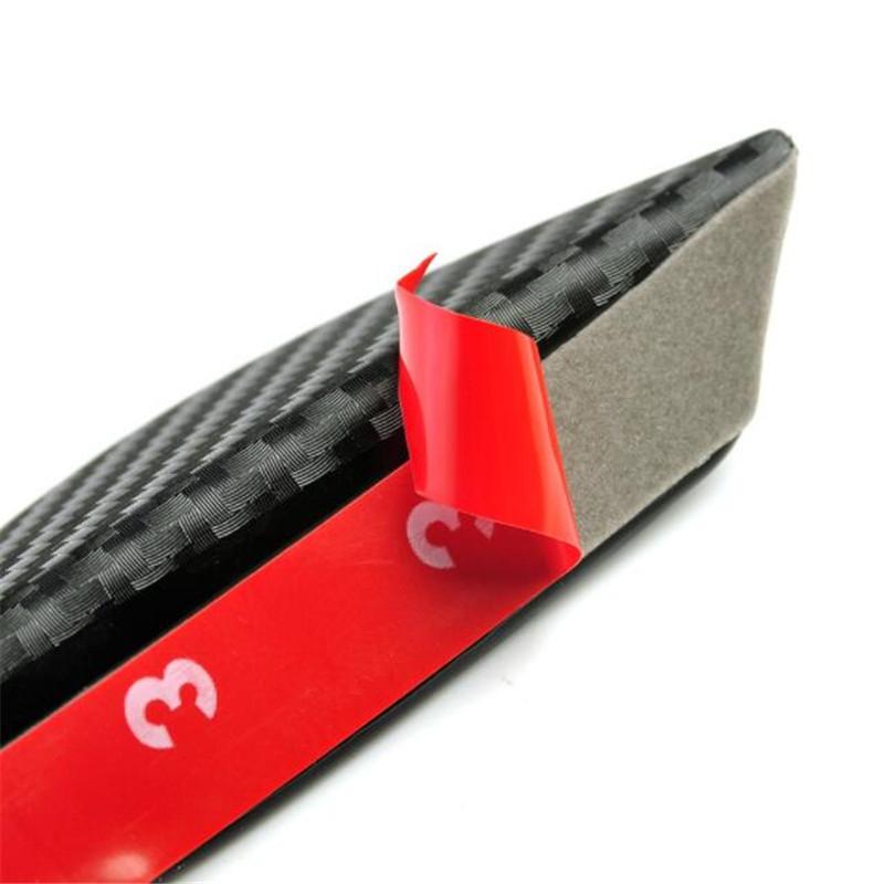 Auto Modifizierter Surround Crash Streifen Kohlefaser Streifen 6-teiliges Set Universell Sichelwindmesser Frontstoßstange Seitenschweller