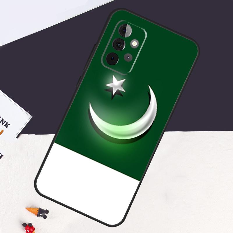 Pakistan Flag Case For Samsung Galaxy A13 A35 A15 A55 A53 A33 A36 A56 A26 A16 A22 A32 A52 A54 A34 A05 A06