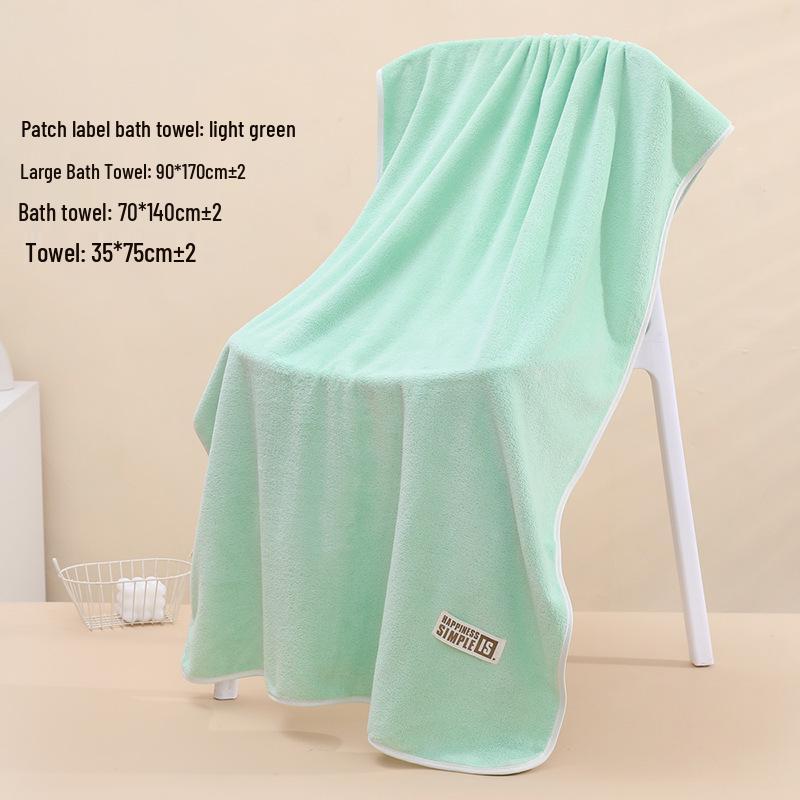 Coral Fleece Quick-Dry Large Bath Towel: Absorbent, Thickened Pineapple Grid Design for Beach, Swimming, or Beauty Salon.