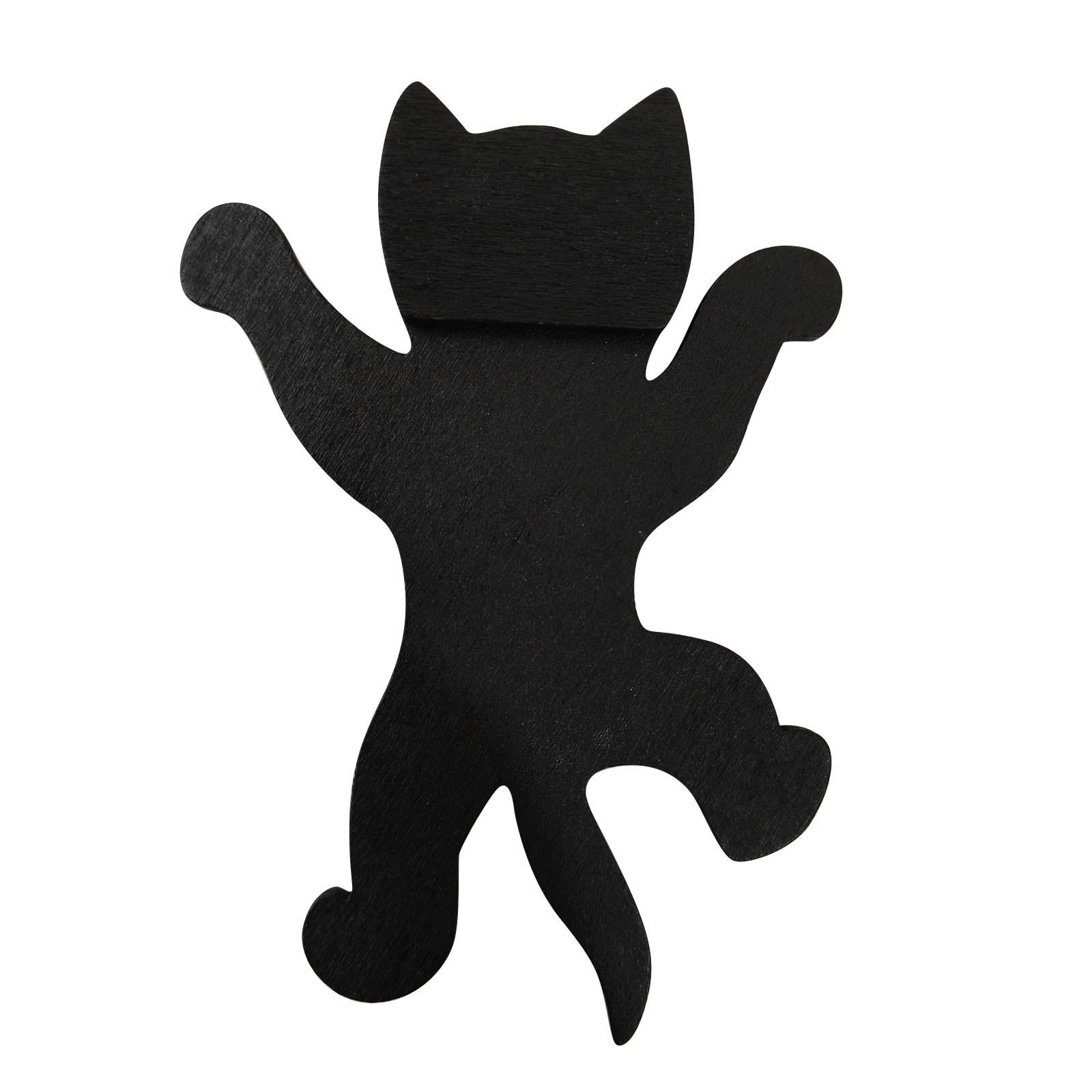 

Деревянная рамка для кошки Настенный подвес Милая декоративная фигурка кошки для домашнего интерьера One Size