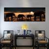 Elefantenfamilie, Panorama-HD-Leinwandgemälde, Wohnzimmer, Schlafzimmer, Wandkunst, Innendekoration, Gemälde(Kein Rahmen)