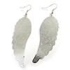 Les Trésors De Lily [N3151] - Designer Earrings 'Les Ailes d'Ange' Silver