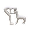 Handmade Resin Dog and Owner Statue Cute Dog Sculpture Home Decor Items Sculptures and Figurines Home Decoration Gift