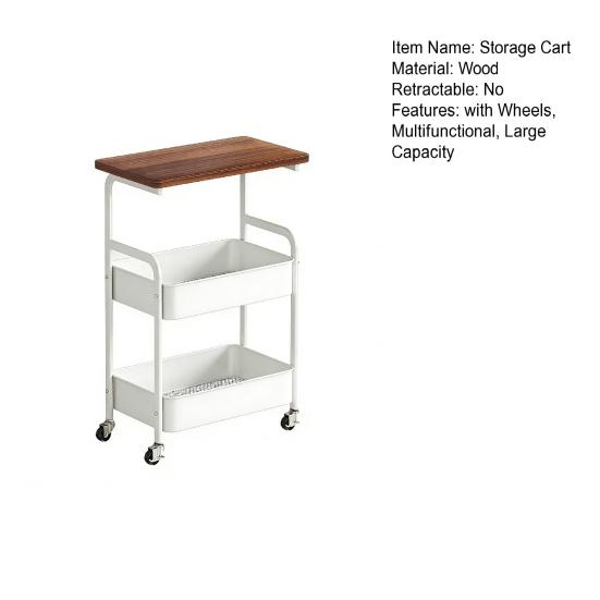 3-poziomowy wózek na kółkach Wielofunkcyjny organizer pomocniczy Wózek Kuchenny Łazienkowy Pokój Dzienny Biuro Sofa Stolik Nocny Półka do Przechowywania Zabawek Przekąsek